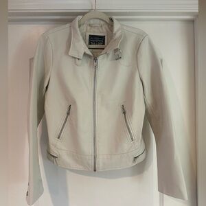 White Levi’s Faux Leather Jacket / Vegan Leather